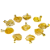 Pingente Mini Coração Citrino Pedra Natural Dourado 112914 - Imagem 2
