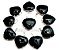 5 Pingente Coração Obsidiana Negra Prata 950 Garra - Imagem 1
