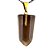 03 Pingente Pontinha Pedra Fume Natural Pino e Presilha Dourado Atacado - Imagem 2