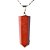 03 Pingente Pontinha Pedra Jaspe Vermelho Presilha Prateado Atacado - Imagem 1