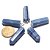 10 Pingente Pontinha Pedra Quartzo Azul Montagem Pino Prata 950 - Imagem 1