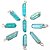 Colar Ponta Cristal Aura Aqua Bruto 25 mm Pino Prata 950 - Imagem 3
