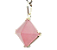 Colar Pirâmide Pedra Quartzo Rosa na Garra em Prata 950 - Imagem 1