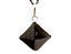 Colar Pirâmide Pedra Quartzo Fumê Natural Garra Prata 950 - Imagem 1