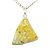 Colar Pedra Opala Fossilizada Rolada Montagem Pino Prata 950 - Imagem 1
