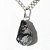 Colar Obsidiana Flocos de Neve Natural Pino Prata 950 - Imagem 3