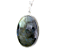 Colar Pedra Labradorita Cabochao Oval Envolto Prata 950 - Imagem 3