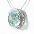 Colar Nlux Topazio Azul Oval Coroa de Prata 950 e Zirconia - Imagem 3