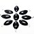 Colar Navete Obsidiana Negra Natural Montagem Pino Prata 950 - Imagem 3