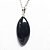 Colar Navete Obsidiana Negra Natural Montagem Pino Prata 950 - Imagem 2