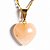 05 Pingente Mini Coração Quartzo Goiaba Pedra Natural Dourado Atacado - Imagem 2