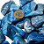 1 Kg Quartzo Azul Rolado Pedra Natural G 30 a 45mm Classe A - Imagem 7