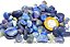 1 Kg Quartzo Azul Celeste Rolado Pedra Natural M 20 a 35mm Classe B - Imagem 3