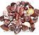 1 kg Aragonita Roxa Rolado Pedra Natural M 20 a 35mm Tipo B - Imagem 1