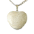 05 Pingente Coração Feldspato Pedra Natural Banhado Prateado Atacado - Imagem 1