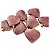 05 Pingente Coração Quartzo Morango Natural Montagem Dourado Atacado - Imagem 1