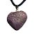 03 Pingente Coração Purpurita Natural Montagem Pino Dourado Atacado - Imagem 3