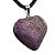 05 Pingente Coração Purpurita Natural Montagem Pino Dourado Atacado - Imagem 4