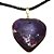 05 Pingente Coração Purpurita Natural Montagem Pino Dourado Atacado - Imagem 2