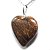 03 Pingente Coração Pedra Bronzita Natural Pino Prata 950 Atacado - Imagem 2