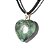 05 Pingente Coração Esmeralda Natural Montagem Banho Dourado Atacado - Imagem 2