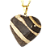 03 Pingente Coração Jaspe Brecha Natural Montagem Banho Dourado Atacado - Imagem 2