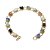 10 Pulseira Margarida Pedras Mistas Natural Rolada Dourado - Imagem 3