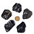05 Turmalina Preta Pedra Natural 50 a 60g Média 4cm Tipo B Atacado - Imagem 1