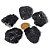 05 Turmalina Preta Pedra Natural 30 a 50g Média 4cm Tipo B Atacado - Imagem 1