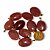 10 Pingente Cabochão Quartzo Vermelho Pedra Natural Castoação Pino Banho Dourado - Imagem 4