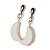 05 Brinco Meia Lua Pedra Feldspato Branco Acabamento Folha Dourado - Imagem 6