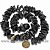 Fio Onix Preto Pedra Rolado Furado 50cm Para Fazer Pulseira - Imagem 2