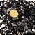 0,1 Kg Cascalho Bruto Obsidiana Negra 15 a 25mm Tipo A - Imagem 3