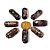 10 Barril Furado Longitudinal Pedra Riolita Rosa 30mm Tipo B - Imagem 1