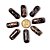 10 Barril Furado Longitudinal Pedra Riolita Rosa 30mm Tipo B - Imagem 2