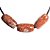 10 Barril Furado Longitudinal Pedra Hematoide Multicor 20mm - Imagem 2
