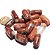 10 Barril Furado Longitudinal Pedra Hematoide Multicor 20mm - Imagem 1