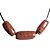 10 Barril Furado Longitudinal Pedra Obsidiana Mahogany 25mm - Imagem 2