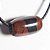 05 Barril Furado Longitudinal Pedra Obsidiana Mahogany 15mm - Imagem 4