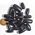 10 Barril Furado Longitudinal Pedra Basalto 20mm Tipo B - Imagem 2