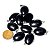 05 Pingente Obsidiana Negra Cabochão Pedra Natural Montagem Pino Prateado Atacado - Imagem 2