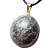 10  Pingente Disco Liso Quartzo Azul Pedra Natural Pino Dourado Atacado - Imagem 4