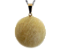 03 Pingente Disco Liso Feldspato Branco Pedra Natural Pino Dourado Atacado - Imagem 2