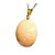 03 Pingente Disco Liso Amazonita Salmão Montagem Pino Dourado Atacado - Imagem 3