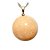 10 Pingente Disco Liso Amazonita Salmão Montagem Pino Dourado Atacado - Imagem 2