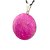 03 Pingente Disco Liso Amazonita Pink Pedra Natural Pino Prateado Atacado - Imagem 2