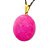 05 Pingente Disco Liso Amazonita Pink Pedra Natural Pino Dourado Atacado - Imagem 2