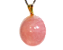 03 Pingente Disco Liso Quartzo Rosa Pedra Natural Pino Prateado Atacado - Imagem 2