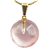 10 Pingente Disco Quartzo Rosa Pedra Natural Montagem Pino Prateado Atacado - Imagem 2