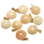 03 Mini Pingente Disco Amazonita Pêssego Montagem Pino Dourado Atacado - Imagem 1